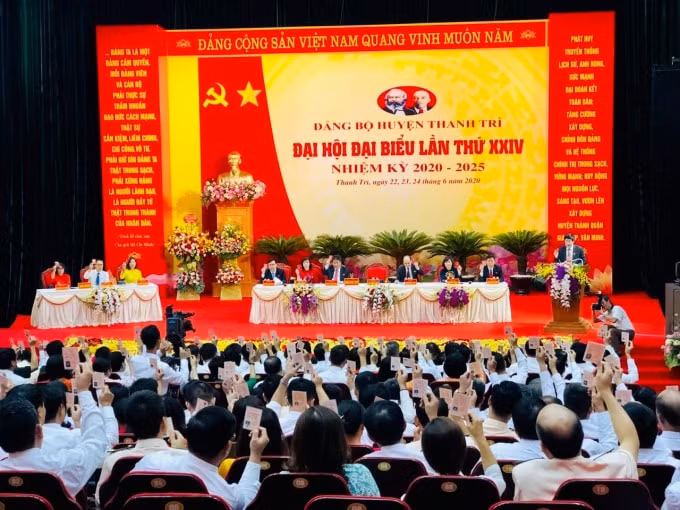Đại hội Đại biểu Đảng bộ huyện Thanh Trì lần thứ XXIV đã thành công tốt đẹp.