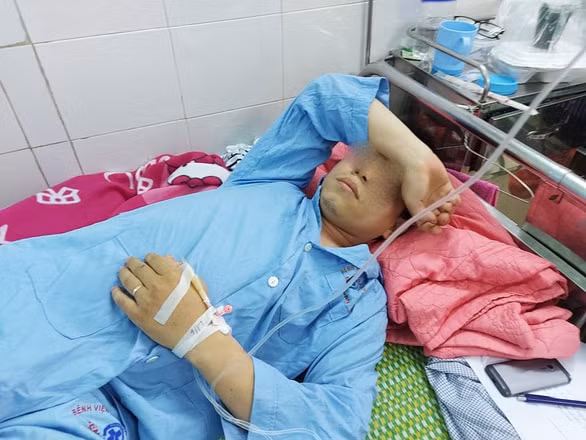 Anh Pho đang điều trị tại bệnh viện. Ảnh: TL.