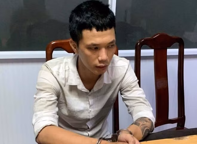Đối tượng Nguyễn Huy đã bị bắt. Ảnh: A.K
