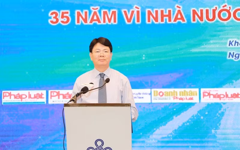 Thứ trưởng Bộ Tư pháp Nguyễn Thanh Tịnh. Ảnh PLVN