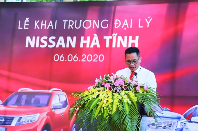 Ông Nguyễn Quang Bình - Chủ tịch HĐQT Công ty cổ phần thương mại BT Kim Ngân phát biểu tại buổi lễ.