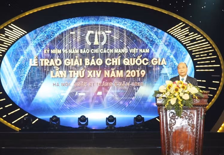 Thủ tướng Chính phủ Nguyễn Xuân Phúc phát biểu tại buổi lễ. Ảnh: Sơn Hải