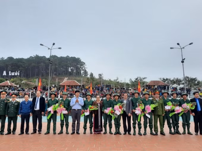 Huyện A Lưới tổ chức Lễ xuất quân trong không khí trang nghiêm.