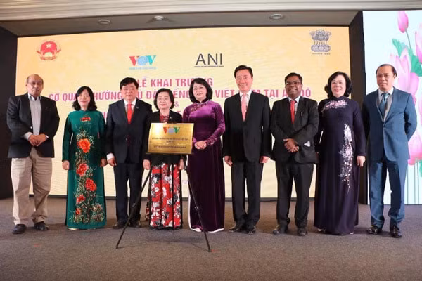 Lễ khai trương Cơ quan thường trú Đài TNVN tại Cộng hòa Ấn Độ. Ảnh: PV