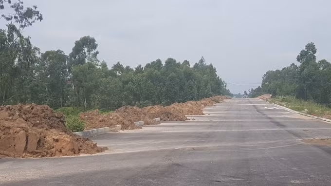 Dự án đường vành đai II - TP Vĩnh Yên ( ảnh chụp tháng 10/2018, nguồn: vinhphuc.gov.vn)