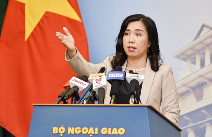 Người Phát ngôn Bộ Ngoại giao Lê Thị Thu Hằng. Ảnh BNG