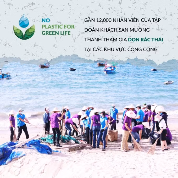 Gần 12.000 nhân viên tại chuỗi khách sạn Mường Thanh tham gia dọn rác thải – bảo vệ môi trường
