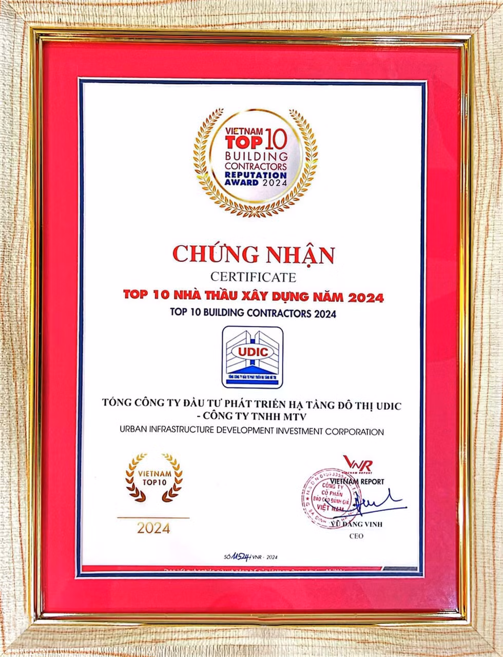 udic lan thu 6 duoc vinh danh top 10 nha thau xay dung nam 2024 hinh 4