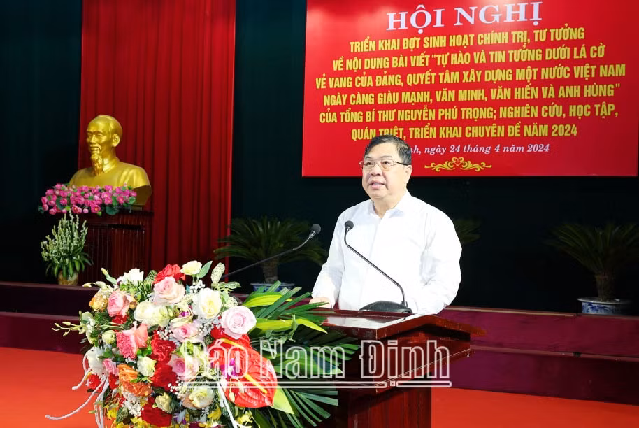 tinh nam dinh trien khai dot sinh hoat chinh tri tu tuong ve noi dung bai viet cua tong bi thu nguyen phu trong hinh 2
