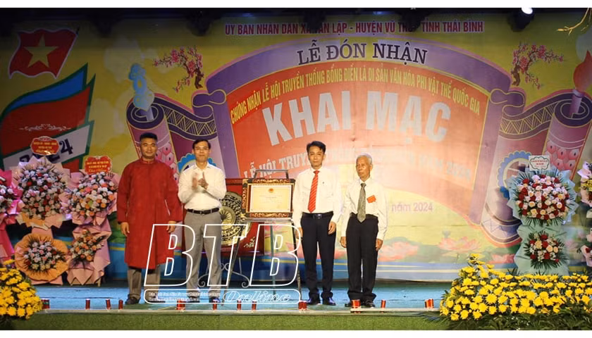 le hoi bong dien thai binh duoc cong nhan la di san van hoa phi vat the cap quoc gia hinh 1