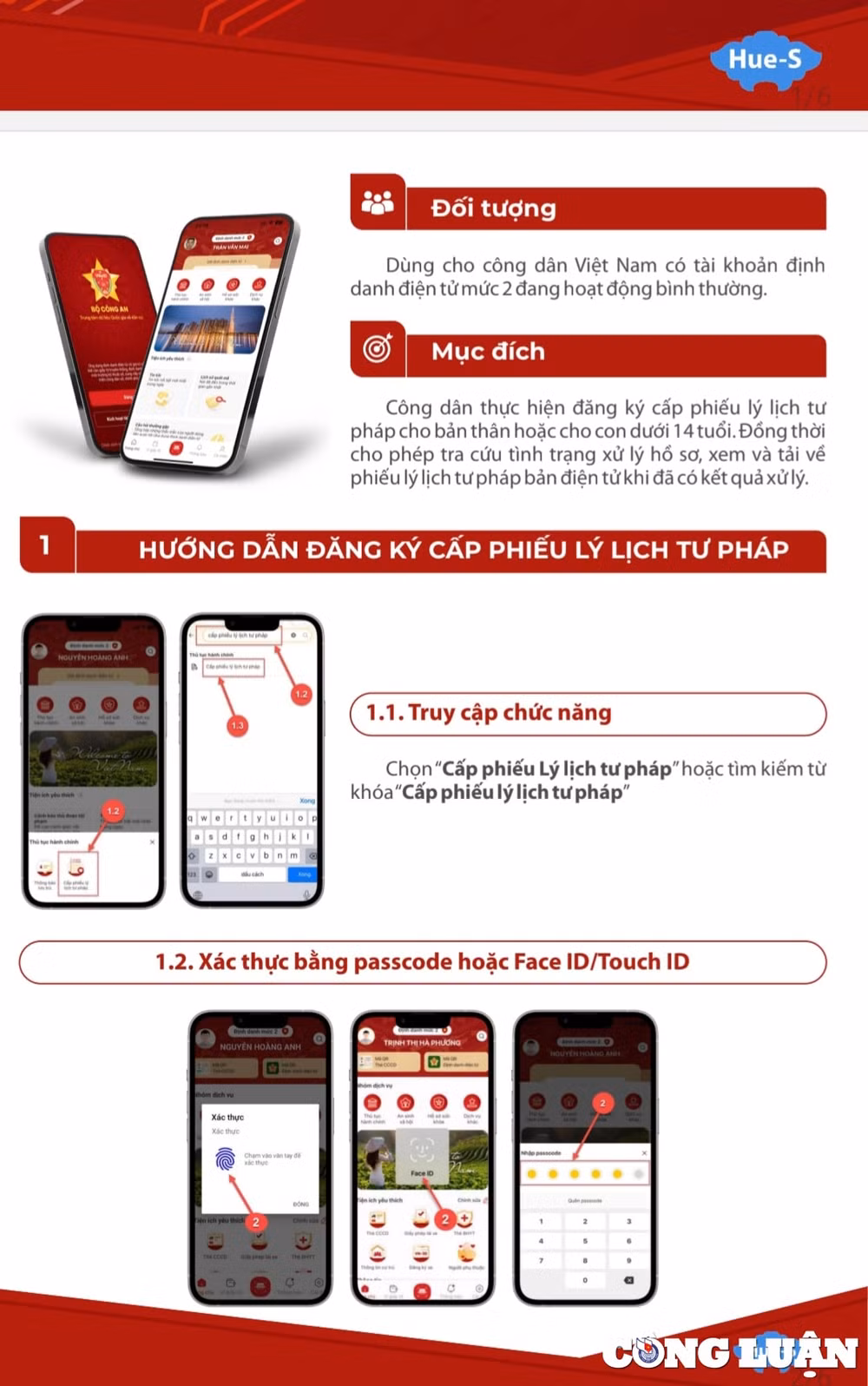thua thien hue thuc hien thi diem cap phieu ly lich tu phap tren ung dung vneid hinh 2