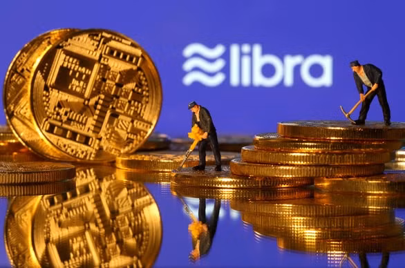 Biểu tượng đồng tiền điện tử Libra của Facebook - Ảnh: RT