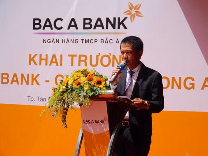 Ông Đặng Trung Dũng, Phó Tổng Giám đốc thường trực BAC A BANK BAC A BANK phát biểu khai mạc
