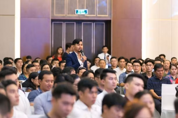 Anh Trúc – Giám đốc điều hành một doanh nghiệp đến tham dự sự kiện.