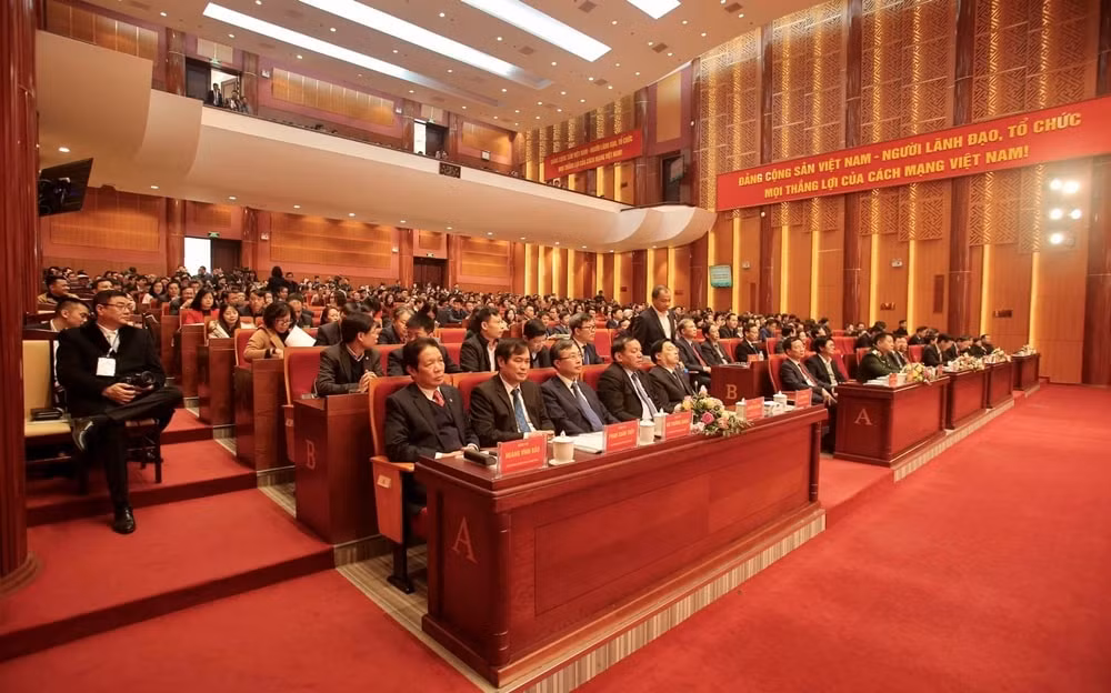 Các đại biểu tham dự hội nghị tổng kết công tác báo chí năm 2020. Ảnh: VT