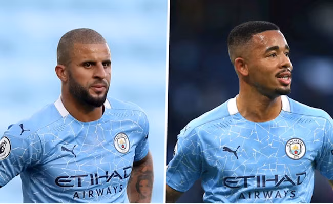 2 trụ cột Gabriel Jesus và Kyle Walker mắc Covid-19. Ảnh: internet