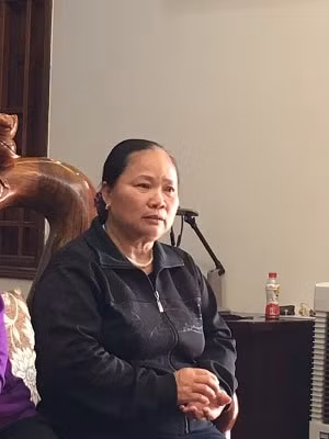 Bà Trần Thị Lan, Phó GĐ HTX Nghĩa Phương lo lắng vụ việc có dấu hiệu trả thù người tố cáo.