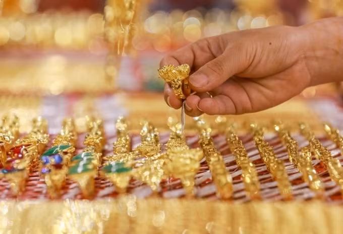 Giá vàng hôm nay bật tăng mạnh. Ảnh minh họa.