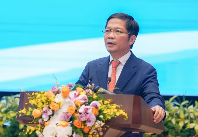 Bộ trưởng Bộ Công Thương Trần Tuấn Anh phát biểu. Ảnh Chinhphu.vn