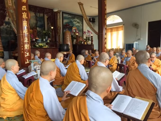 Chư Ni chùa Bảo Thắng, Quảng Nam. Ảnh: TL.