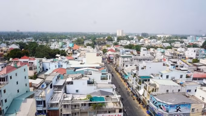 Một góc đô thị ở TP.Vĩnh Long