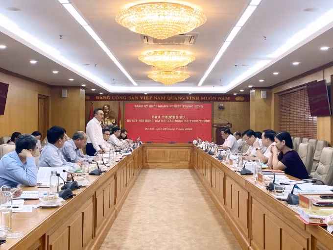 Ban Thường vụ Đảng ủy Khối Doanh nghiệp Trung ương duyệt nội dung Đại hội Đảng bộ Tập đoàn