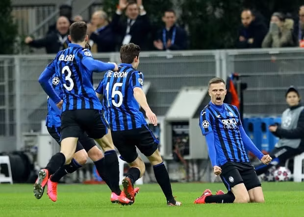 Cầu thủ Ilicic (ngoài cùng bên phải) bị trầm cảm đúng giai đoạn then chốt của Atalanta. Ảnh: internet.