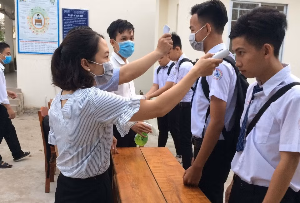 TP Cần Thơ tăng cường công tác phòng, chống dịch Covid-19 trong kỳ thi tốt nghiệp THPT. Ảnh: internet.