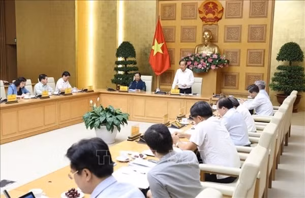 Ban Chỉ đạo Đại hội Đại biểu toàn quốc các dân tộc thiểu số Việt Nam lần thứ II họp cho ý kiến về công tác chuẩn bị Đại hội, chiều 28/7/2020. Ảnh: TTXVN