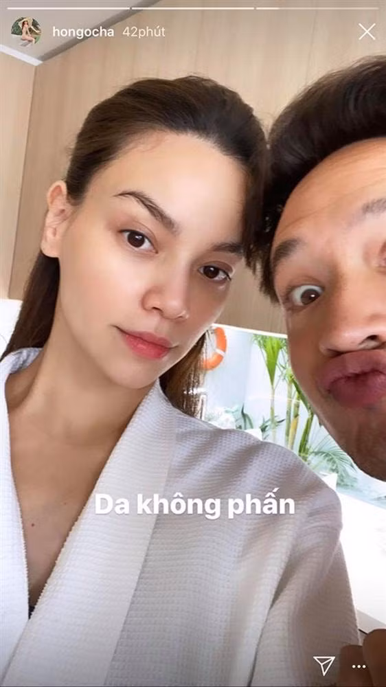 Kim Lý nhí nhố bên mẹ bầu Hà Hồ