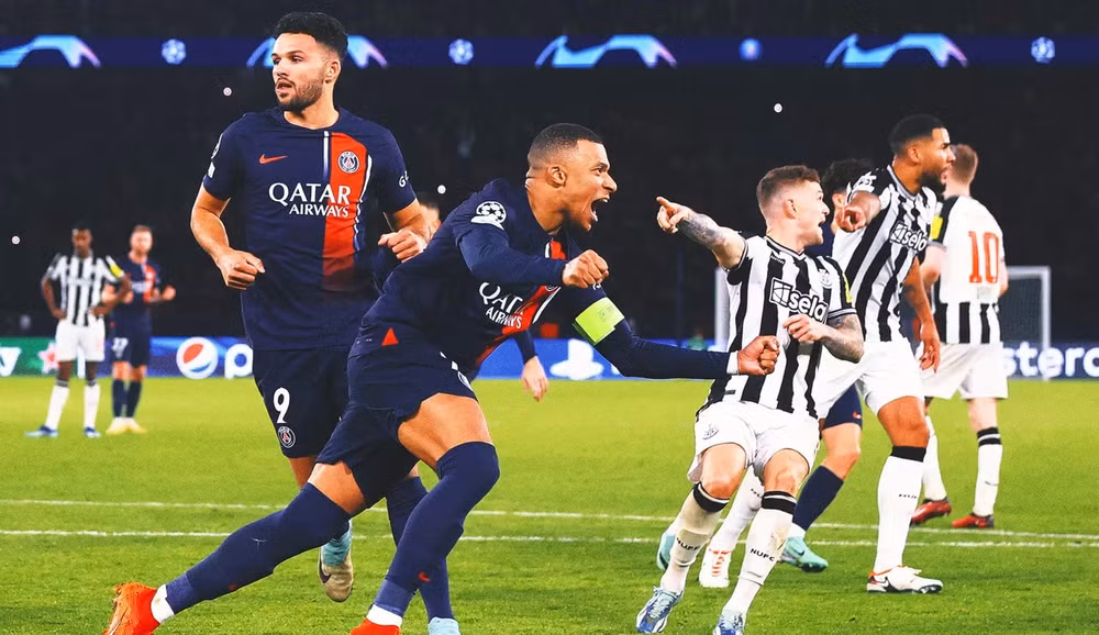 mbappe toa sang phut cuoi psg thoat thua truoc newcastle hinh 1