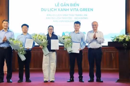 Ninh Bình có thêm 4 điểm đến được gắn biển Du lịch Xanh VITA GREEN