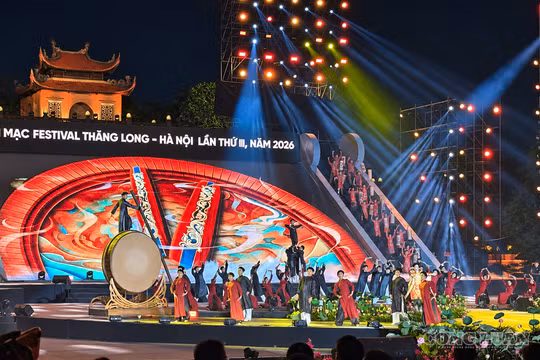 Mãn nhãn chương trình nghệ thuật khai mạc Festival Thăng Long - Hà Nội 2026 