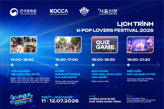 K-pop Lovers Festival 2026: Điểm hẹn sôi động của người hâm mộ K-pop tại Hà Nội