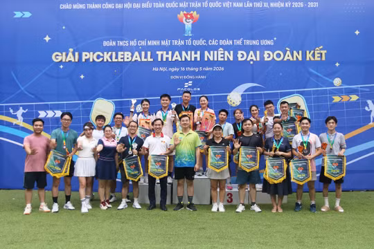 Sôi nổi Giải Pickleball Thanh niên “Đại đoàn kết” năm 2026