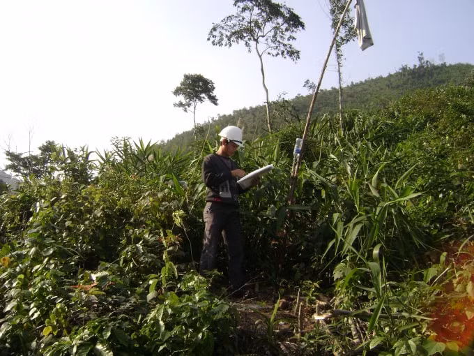 Khảo sát xây dựng cáp treo.