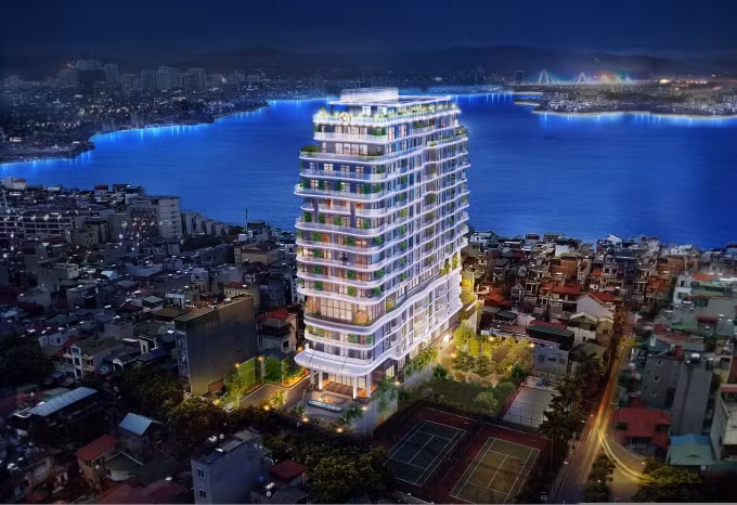 Five Star West Lake lấy ý tưởng thiết kế từ những con sóng mênh mang của mặt nước Hồ Tây
