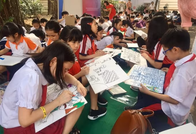 Các em thiếu nhi sẽ được trải nghiệm cuộc thi vẽ tranh 