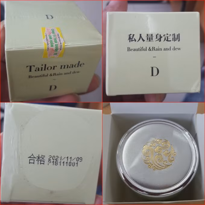 Sản phẩm có tên D (Tailor made) do Công ty Linh Ngân phân phối trên bao bì cũng như bên trong hộp đựng sản phẩm không hề có hướng dẫn sử dụng, không có chữ tiếng Việt.
