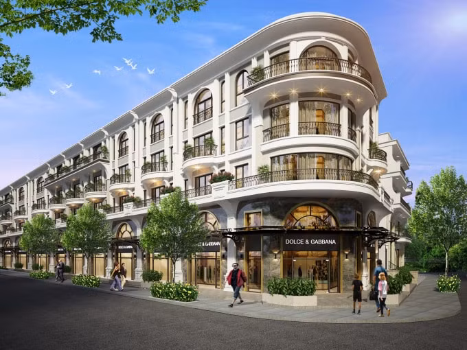 Với không gian hiện đại và rộng rãi, shop villa đảm bảo các công năng ở và kinh doanh một cách tối ưu nhất. Ảnh: ĐP