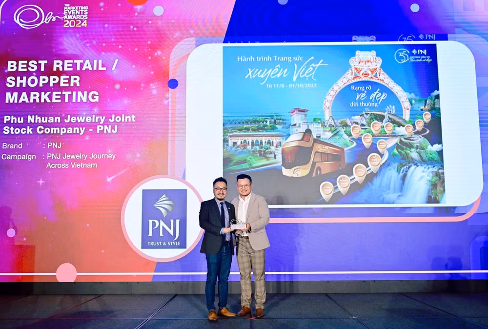pnj lan thu ba lien tiep nhan giai marketing events awards hinh 1