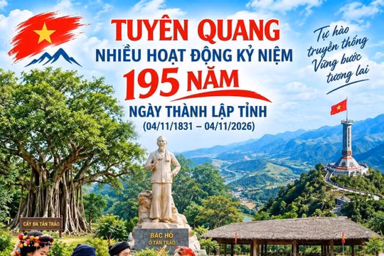 Tuyên Quang: Dấu ấn lịch sử và khát vọng vươn lên trong chuỗi sự kiện 195 năm Ngày thành lập tỉnh Tuyên Quang