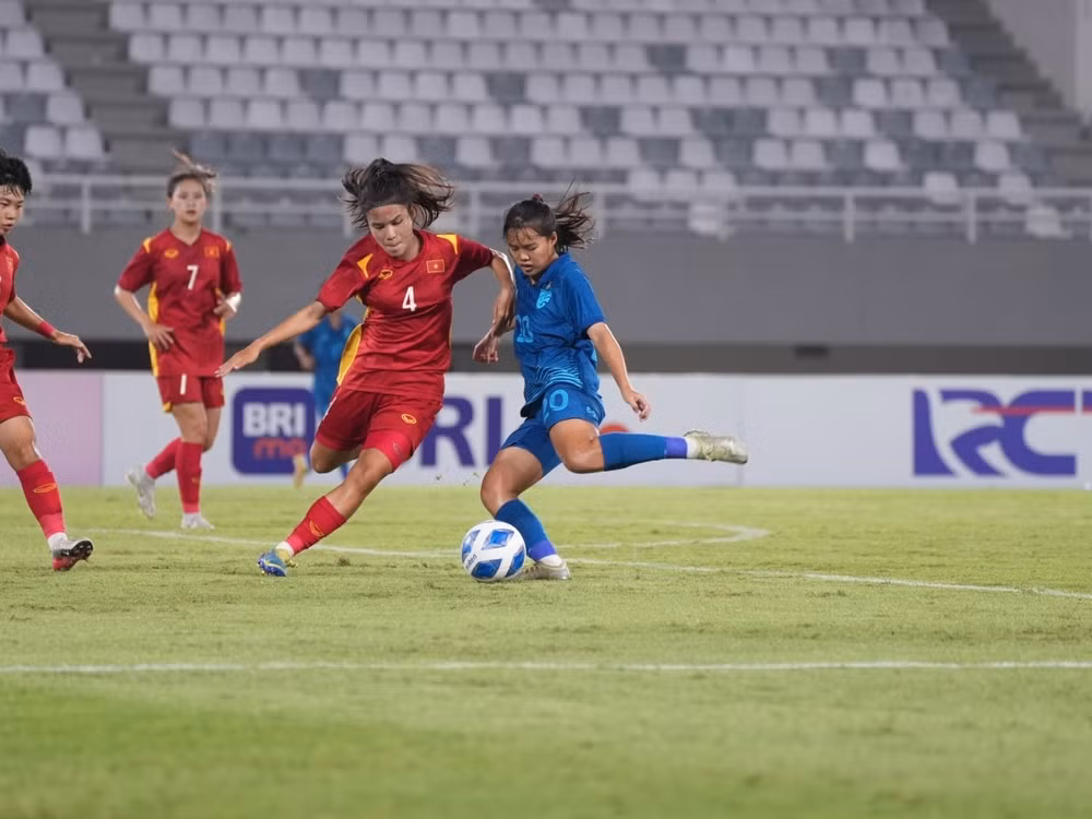 u19 nu viet nam thua dang tiec thai lan o chung ket giai u19 nu dong nam a hinh 1
