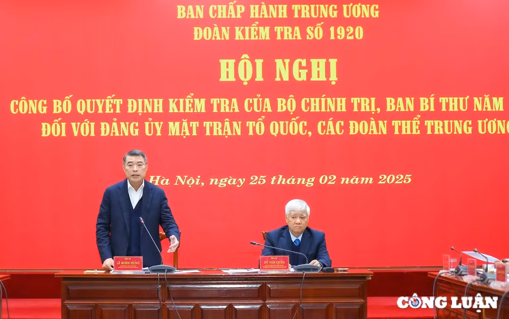 cong bo quyet dinh kiem tra cua bo chinh tri ban bi thu doi voi dang uy mat tran to quoc cac doan the trung uong hinh 1