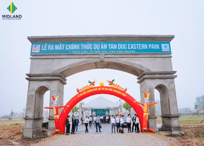 Lễ ra mắt dự án Tan Duc Eastern Park diễn ra ngay tại khuôn viên dự án.
