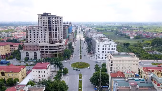 Một góc thị xã Từ Sơn hiện nay. Ảnh: TL