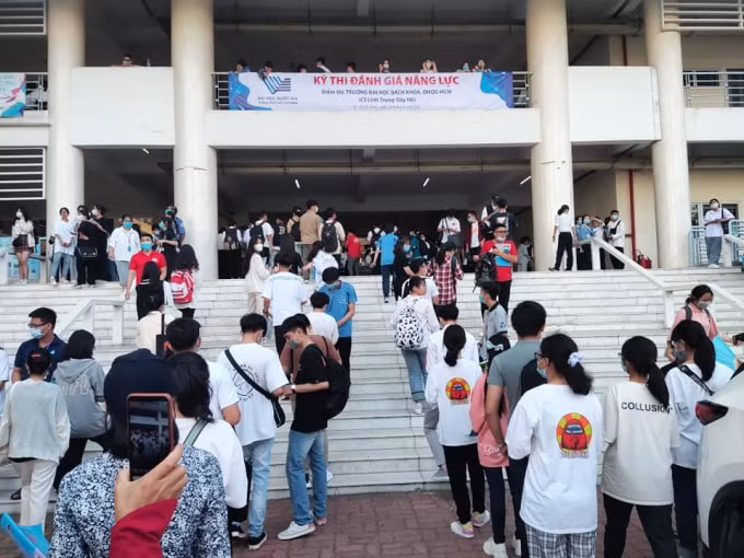 Kỳ thi đánh giá năng lực xét tuyển đại học 2021 - đợt 1 do ĐH Quốc gia TP. HCM tổ chức tại TP. HCM - Ảnh: ĐHQG-HCM