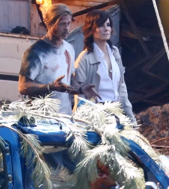 Hình ảnh Brad Pitt và Sandra Bullock được hé lộ vào hồi đầu tháng 3.