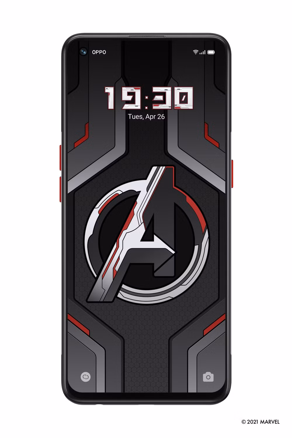 OPPO Reno5 Marvel Edition là phiên bản đặc biệt dành riêng cho fan của phim Marvel. Ảnh: Marvel