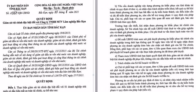 Văn bản của UBND tỉnh Bắc Kạn